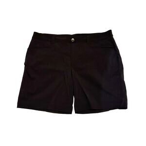 Eddie Bauer Black Activewear Stretch Nylon Shorts Women's Plus 16